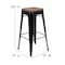 Flash Furniture 30" High Metal Indoor Bar Stool, Black, PK4 4-ET-31320W-30-BK-R-GG - alternate 7